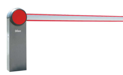 Barrière pour usage très intensif, moteur 24 Vcc, passage libre 5,8m