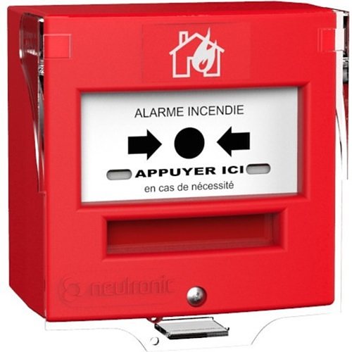 Déclencheur manuel rouge étanche 1 contact