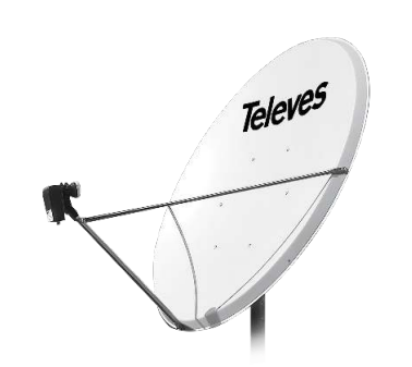 Parabole offset 1300 en acier, G42dBi BL.20U