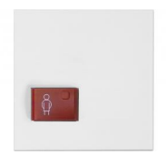 Plaque de propreté bouton rouge -modèle Systevo Call Ackermann