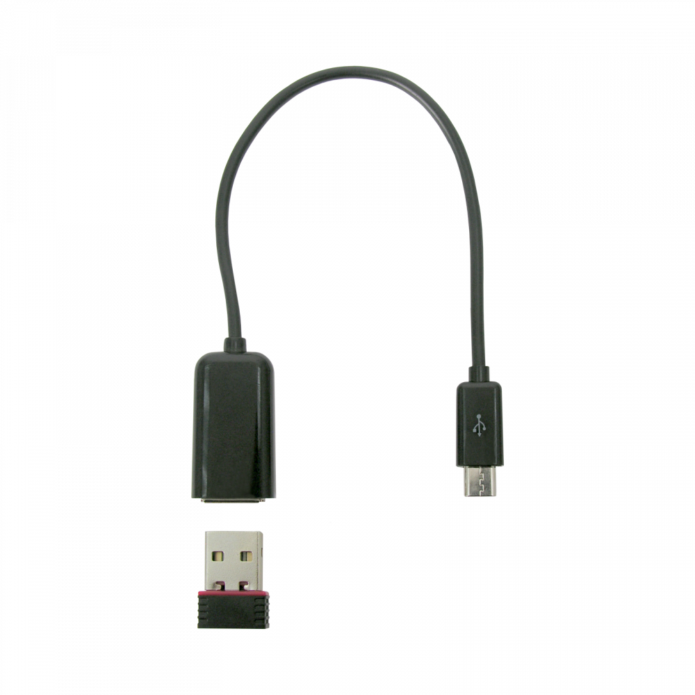 Kit : Câble OTG USB - microUSB B et Adaptateur WiFi