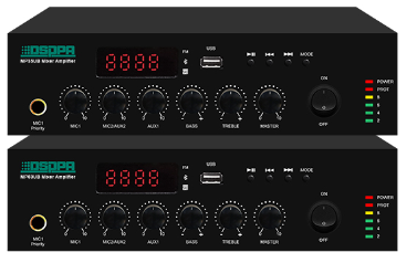 Mini Digital Mixer Amplifier with USB FM & Bluetooth 60W