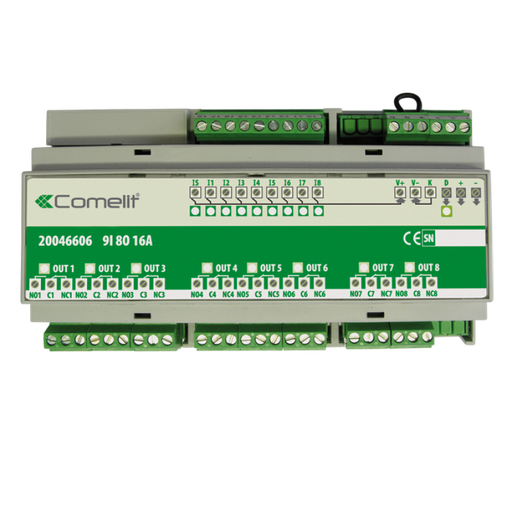 [20046606] Module SimpleHome 9 entrées 8 sorties 16A Rail Din