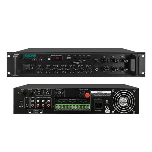 [D-MP610U] Amplificateur de mixage 250W à 6 zones avec SD/USB/FM/BT