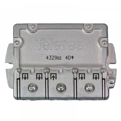 [TVS-543702] Répartiteur 5...2400MHz "EasyF" 4D 9/7,5dB